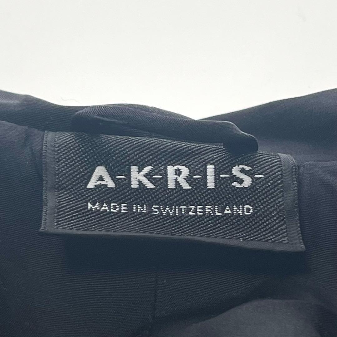 【極美品】アクリス　ケープポンチョコート　高級　シルク100％　黒　皇室御用達