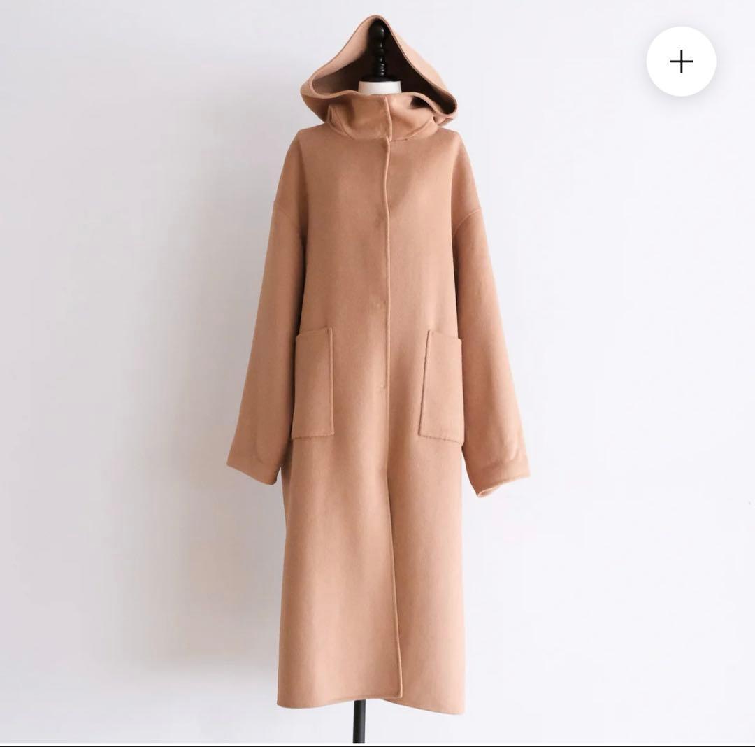 Sea Room Lynn リバーウールロングコート キャメル