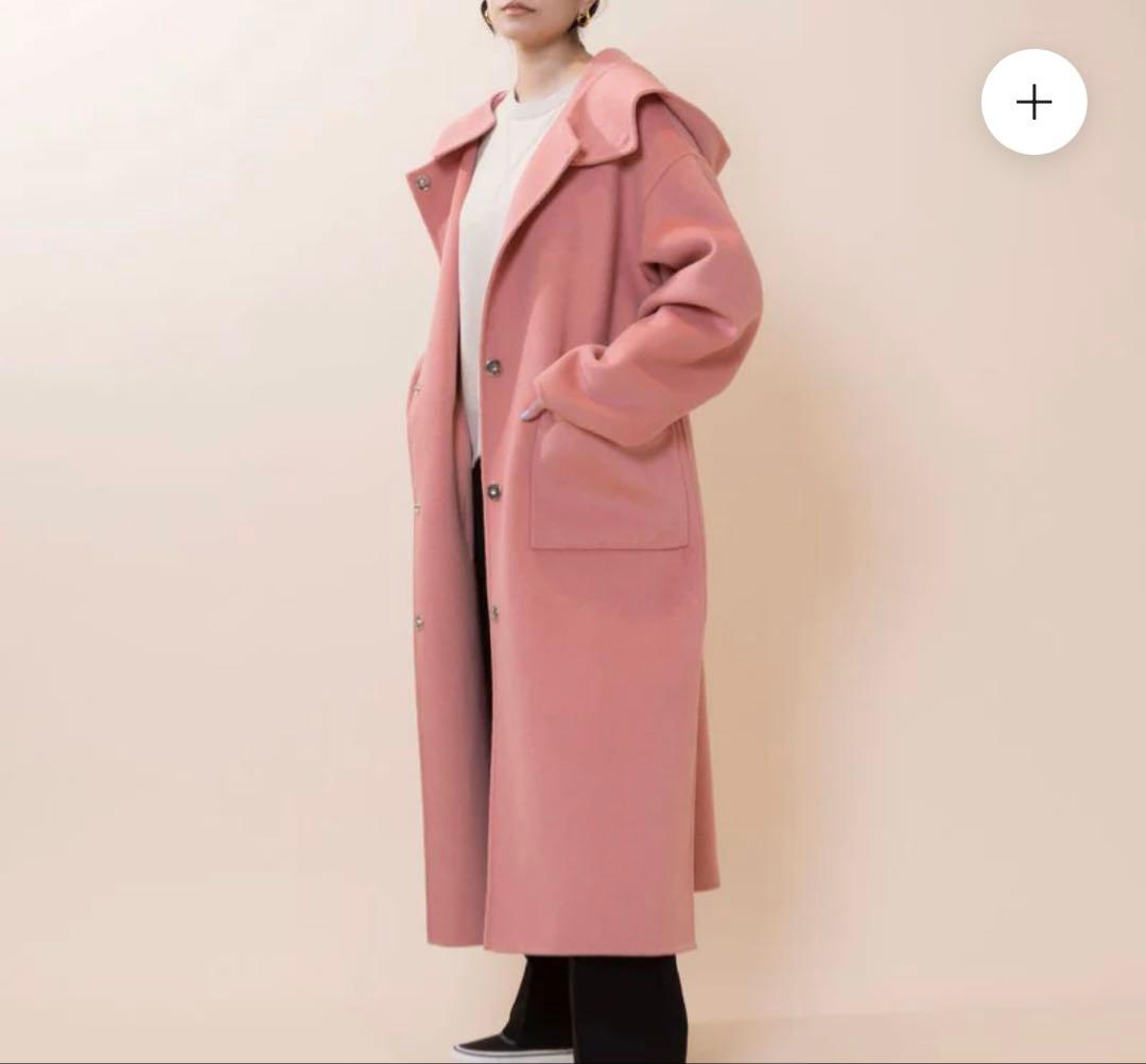 Sea Room Lynn リバーウールロングコート キャメル