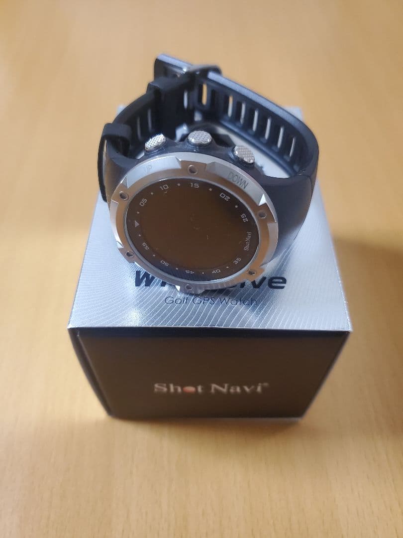 ショットナビ W1 エボルブ ウォッチ型 ゴルフナビ W1-EVOLVE ブラッ