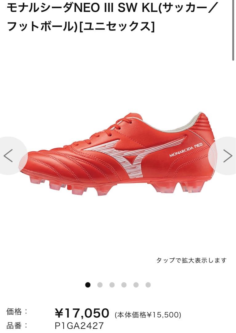 【早い者勝ち】MIZUNO モナルシーダNEOIII SW KL《25.0cm》