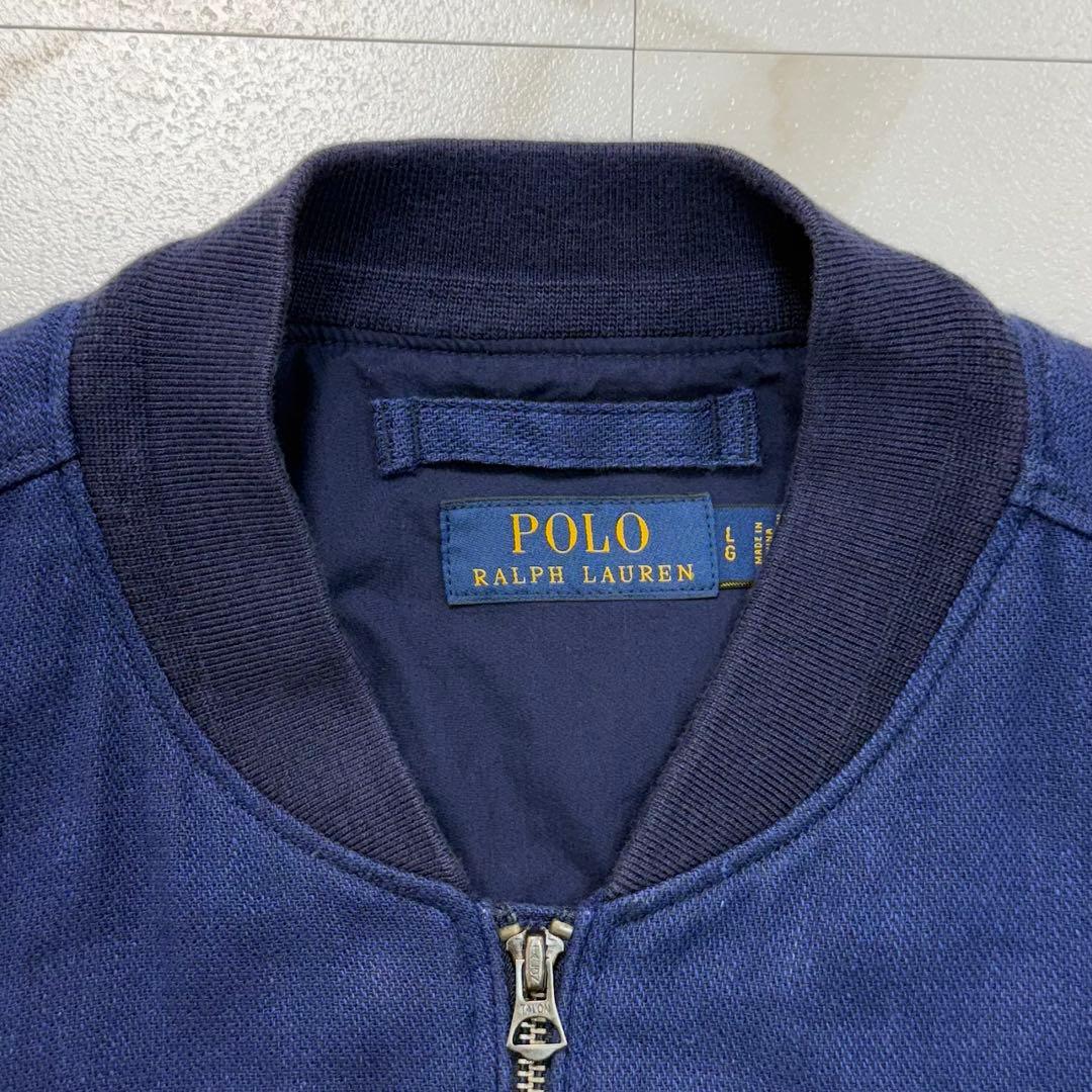 希少 ✨ポロ ラルフローレン リネン L-2B フライトジャケット ブルゾン L