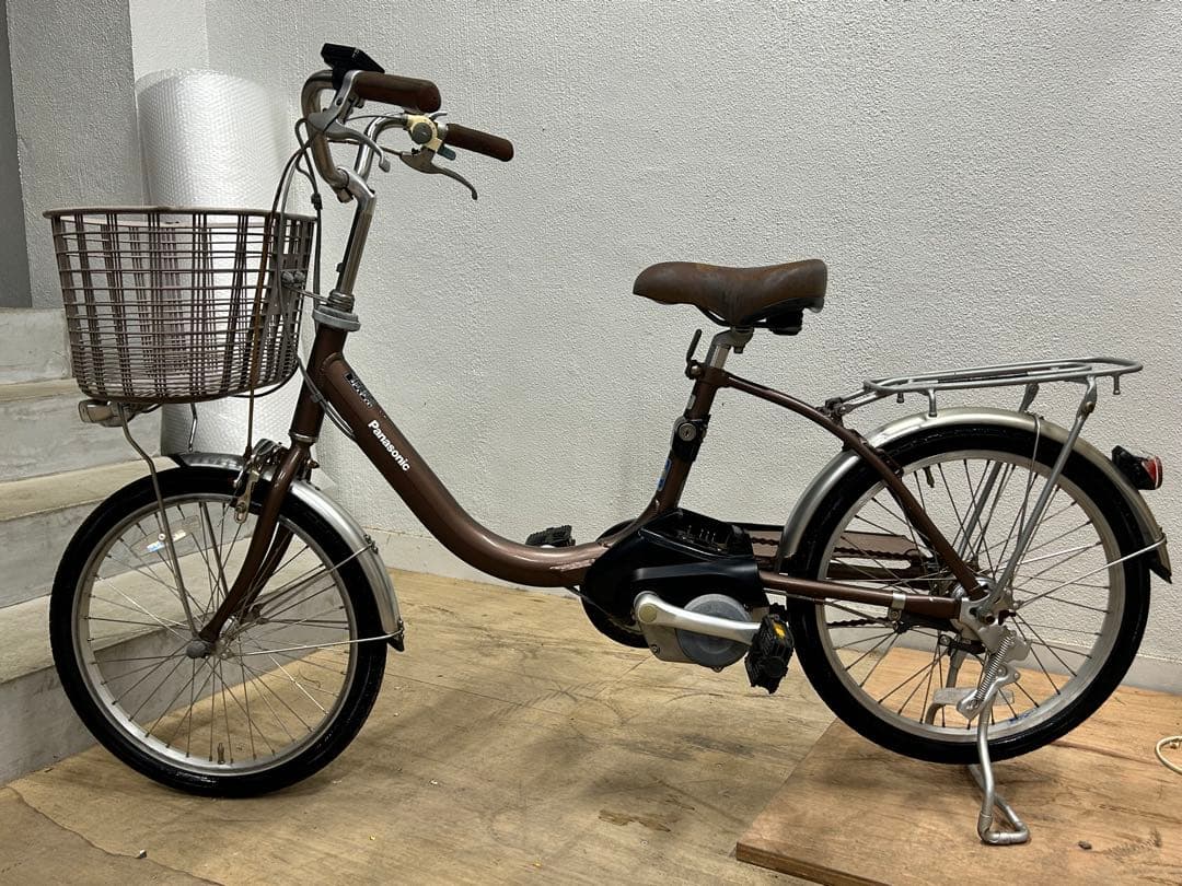 【ジャンク】Panasonic 電動アシスト自転車 前カゴ付き 20インチ