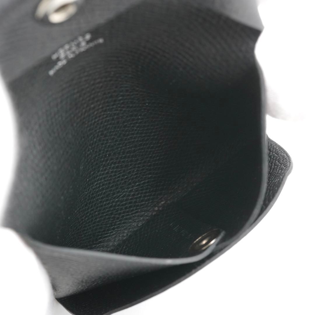 ✨新品未使用・箱付き✨　HERMES ケース　バスティア　エプソン　黒色