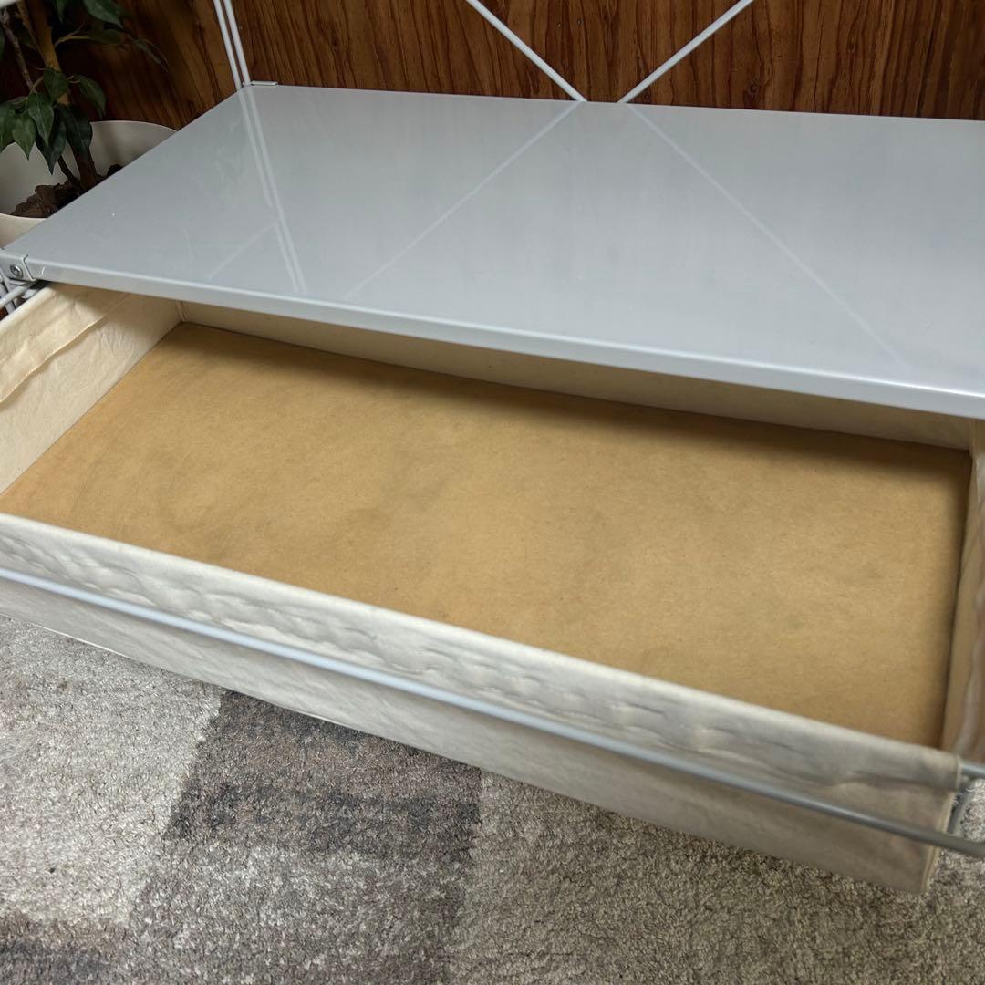 都内23区送料無料❗️ 無印良品　スチールユニットシェルフ　ワードローブ収納付き✨