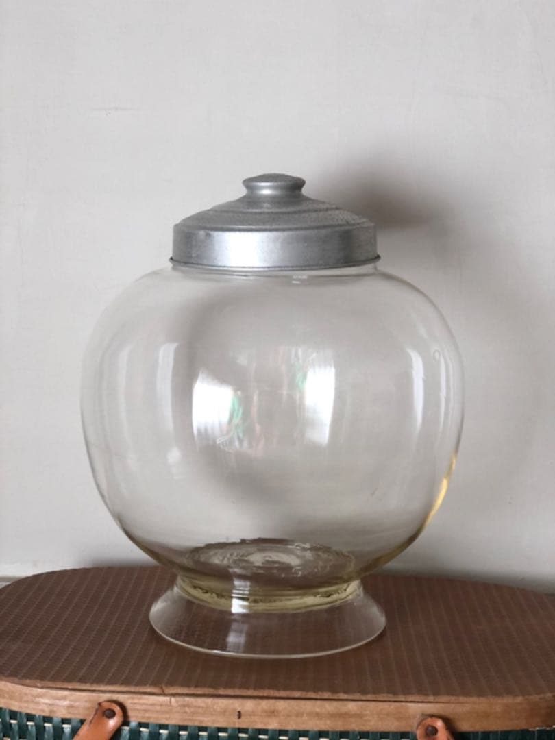 昭和レトロ 地球瓶 駄菓子屋さんのガラス菓子瓶 2024