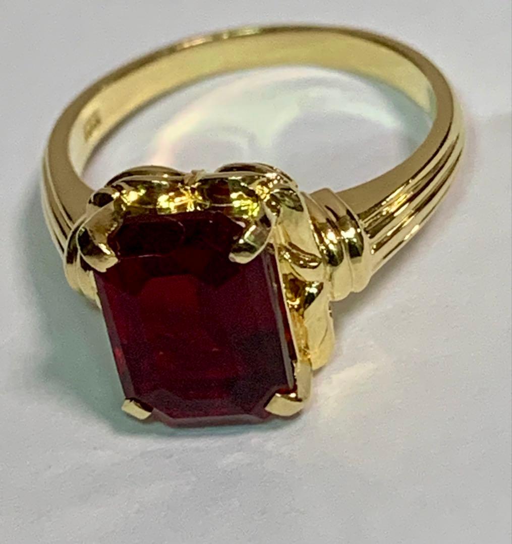 K18 ガーネット リング 4.8ｇ