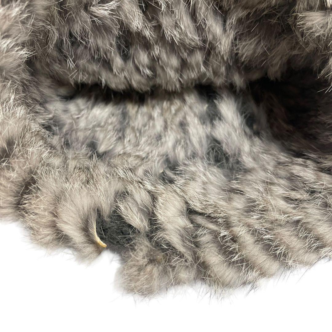 極美品 MONCLER モンクレール ニット帽 ラビットファー レディース