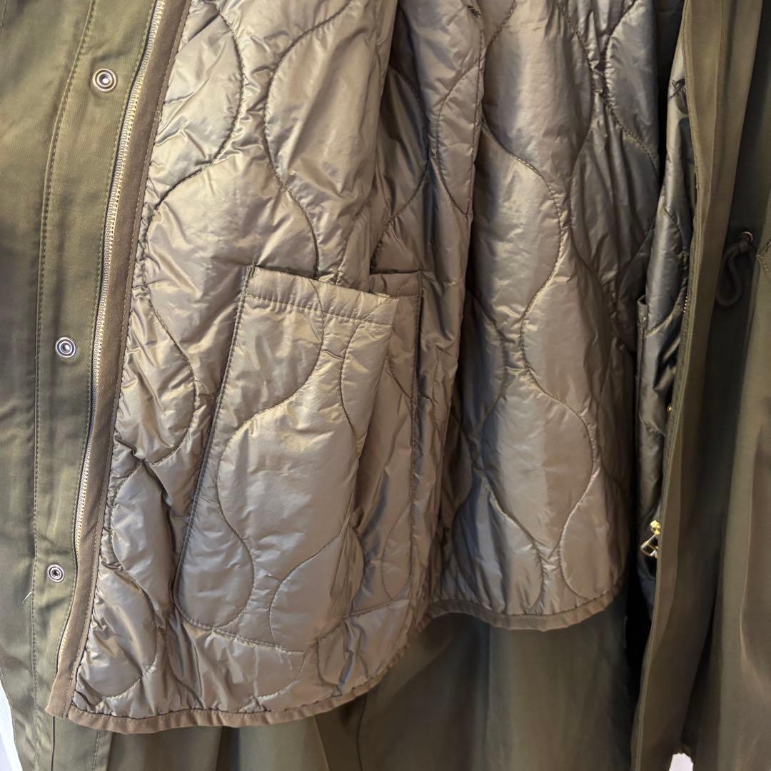 【まゆ】SHENERY C/Tツイルモッズコート カーキ