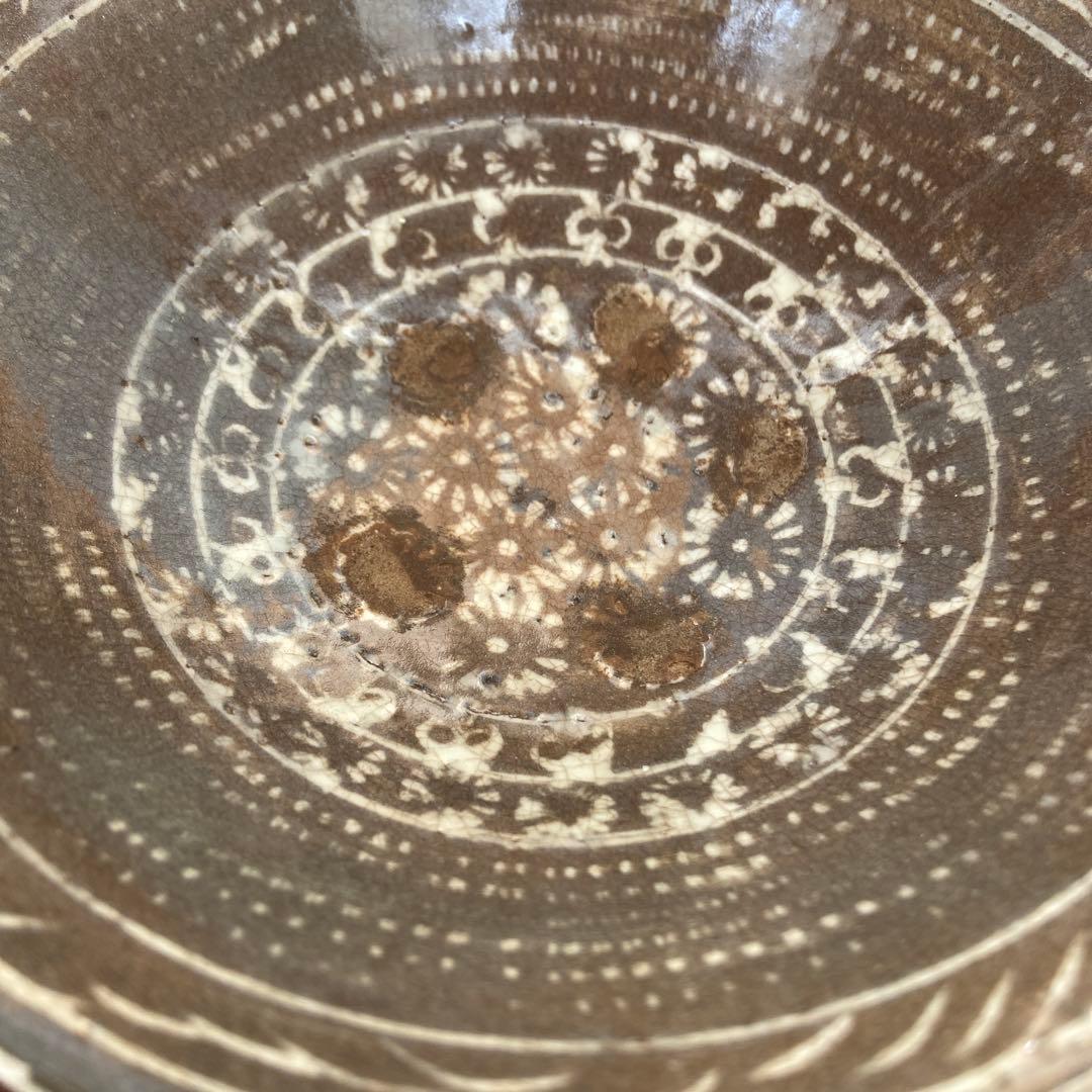 李朝古花三嶋茶碗 - メルカリ