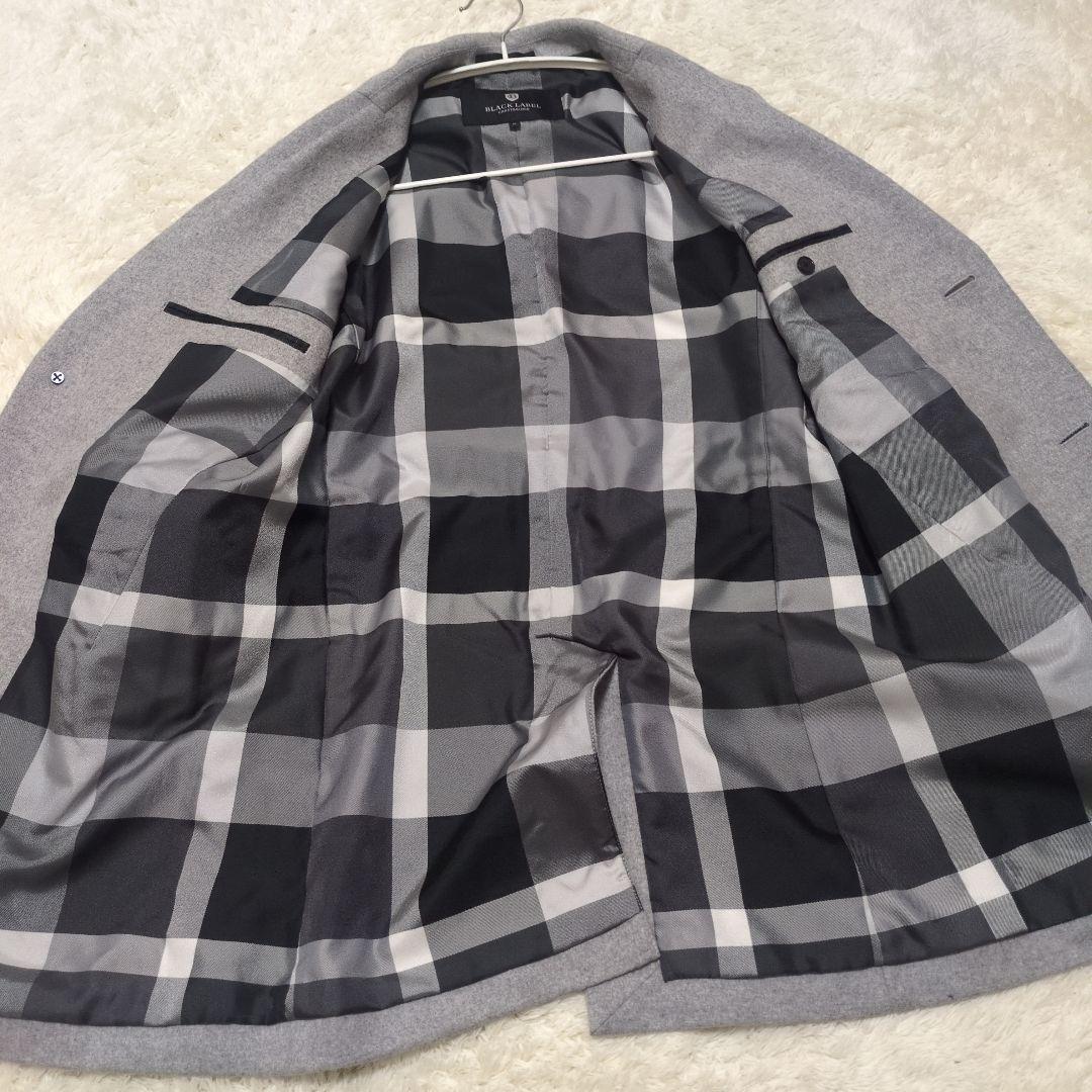 ブラックレーベルクレストブリッジ　チェスターコート　グレー　m カシミヤ