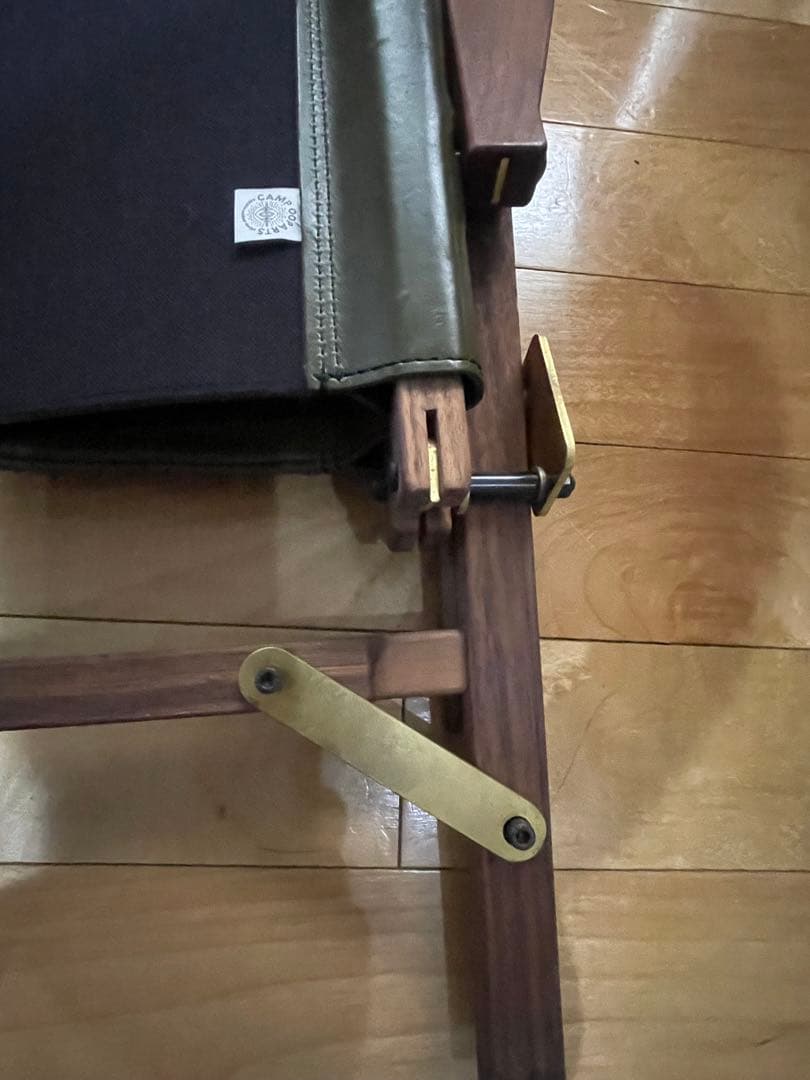 CAMP OOPARTS オーク材 チェア 座面革製 LOWTYPE