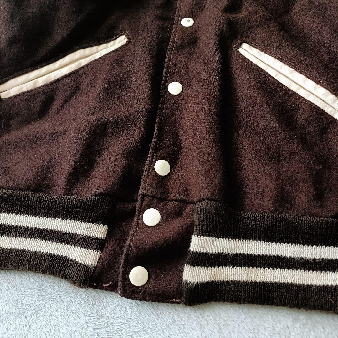 USA製 DeLong セーラーカラースタジャン レターマンジャケット 80年代