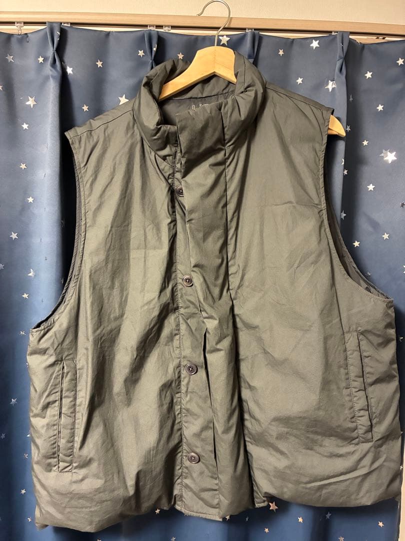 muji laboムジラボ　ダウンベスト　ダークグレー L〜XL