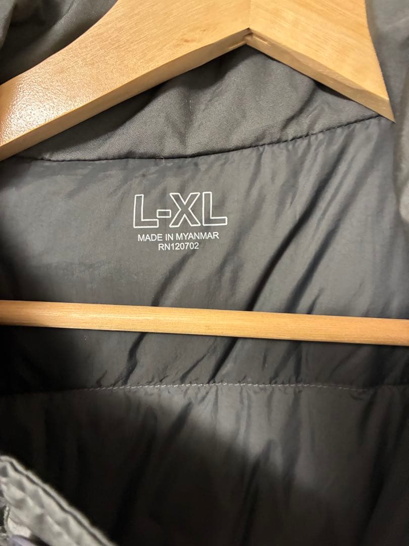 muji laboムジラボ　ダウンベスト　ダークグレー L〜XL