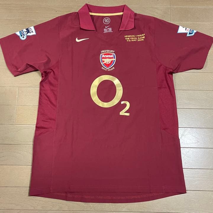 美品　ナイキ　アーセナル　ホーム用　レプリカユニフォーム