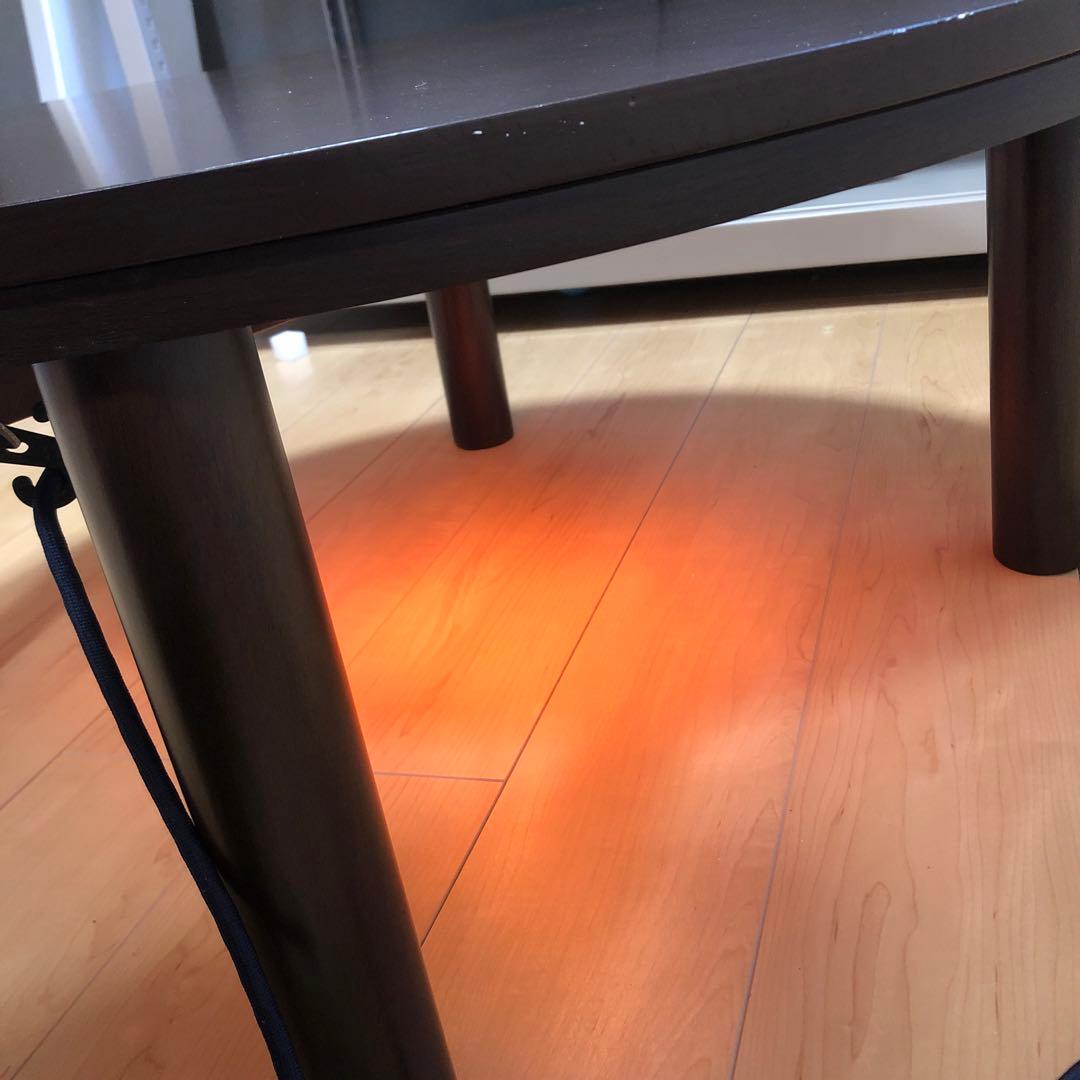 【直接引き渡し希望】円形こたつテーブル　こたつ布団　２点セット