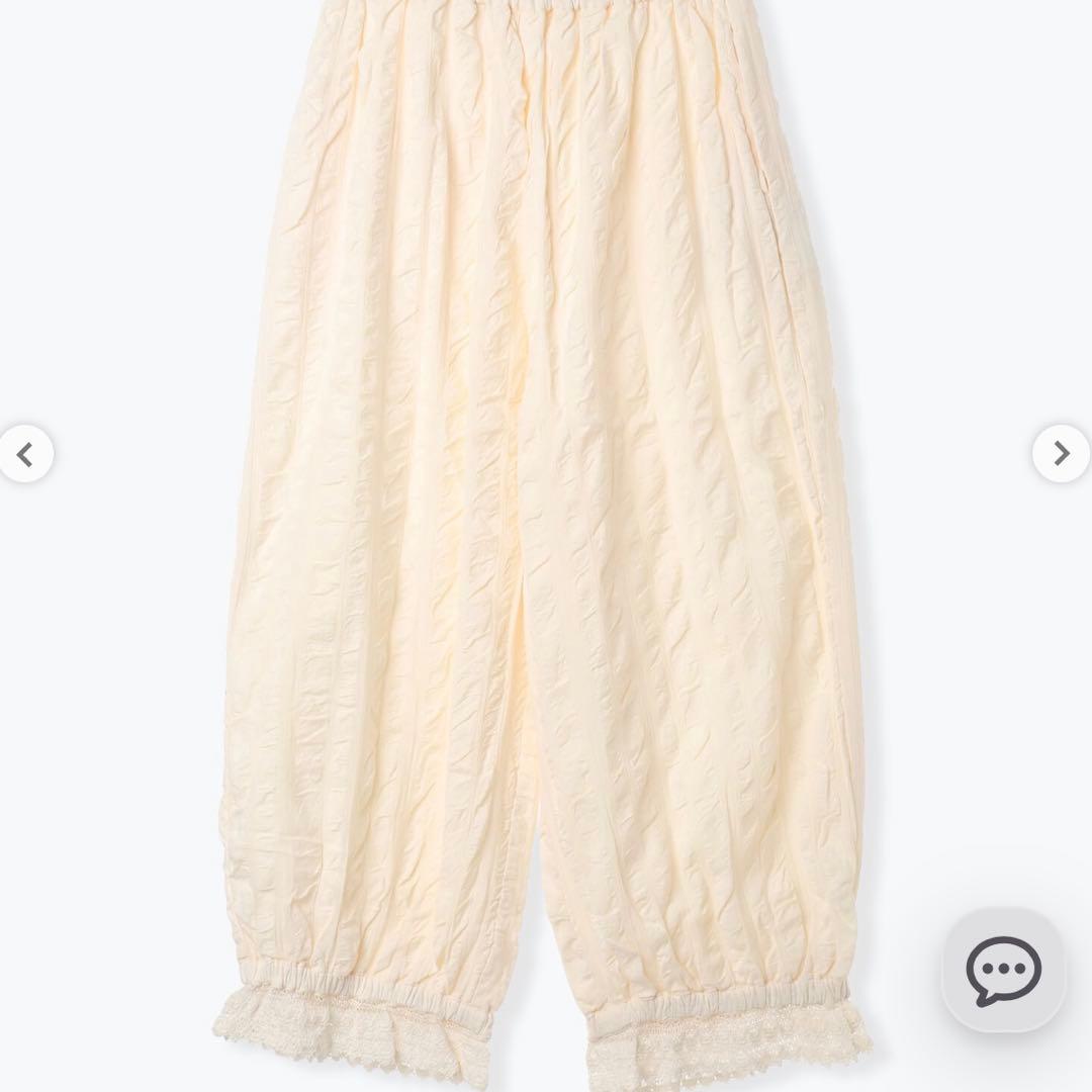 mofmof Samansa Mos2 裾スカラップかぼちゃパンツ2色