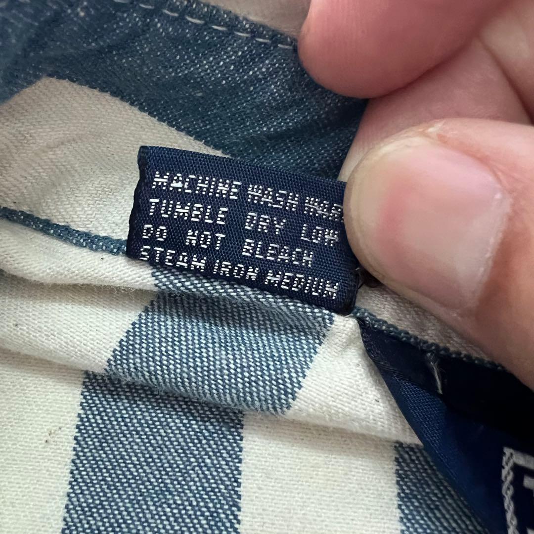 90s S スイングトップ チンスト ラルフ　縦ストライプ　シンガポール製