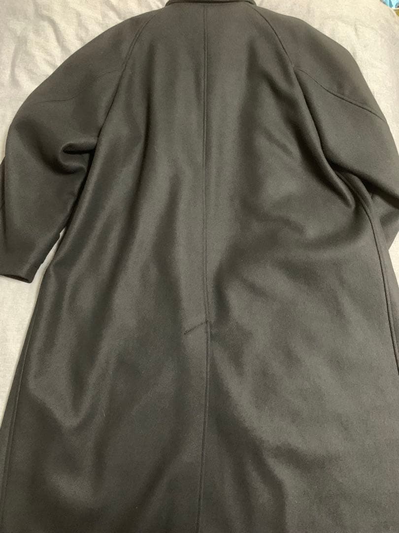 メゾンスペシャル Super140s メルトンバルマカンコート 黒 2