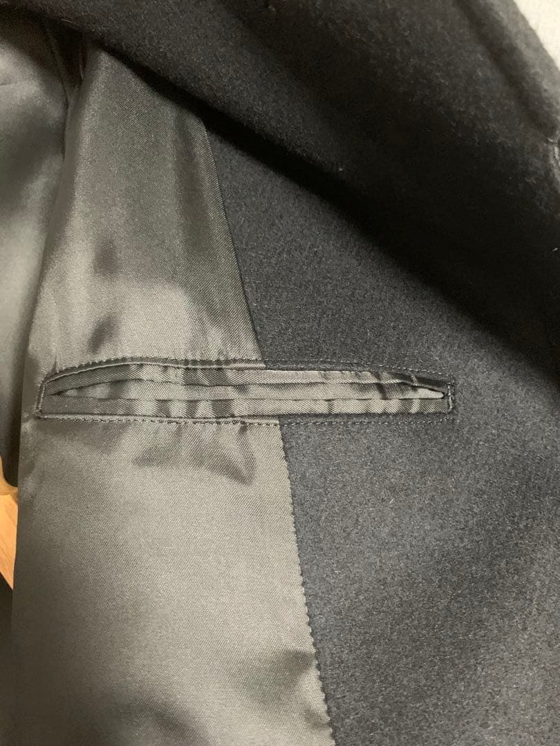 メゾンスペシャル Super140s メルトンバルマカンコート 黒 2