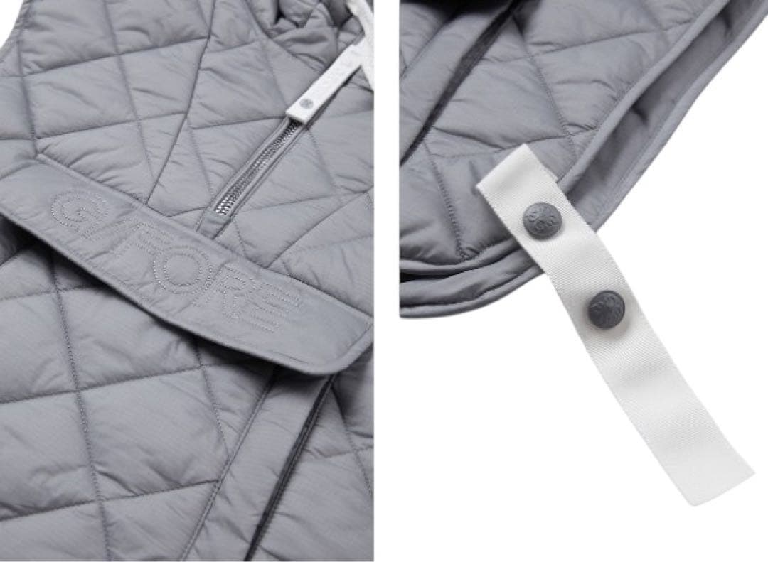 新品未使用新作G/FOREジーフォアレディーキルティングベストsizeMグレー