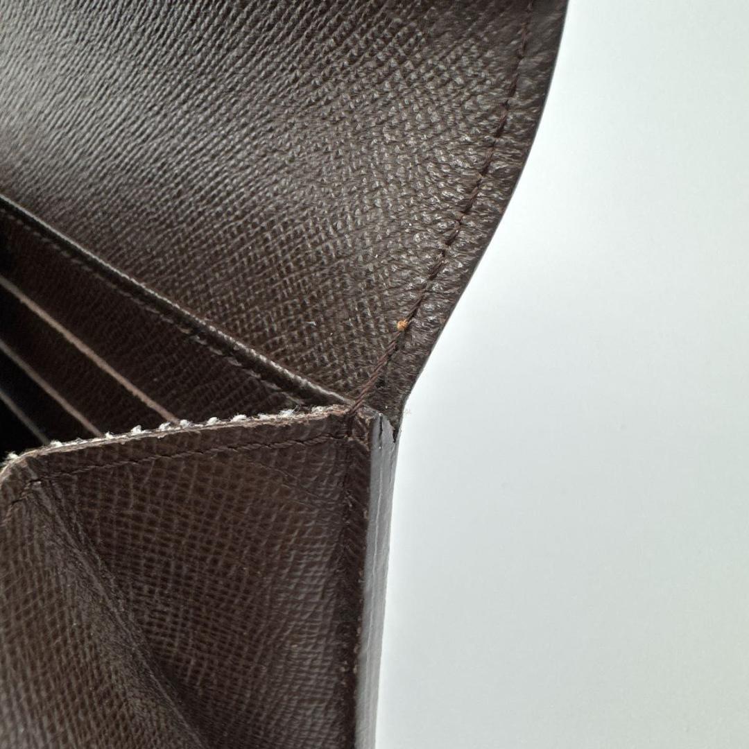 ルイヴィトン ポルトフォイユ サラ ダミエ エベヌ 長財布 N61734