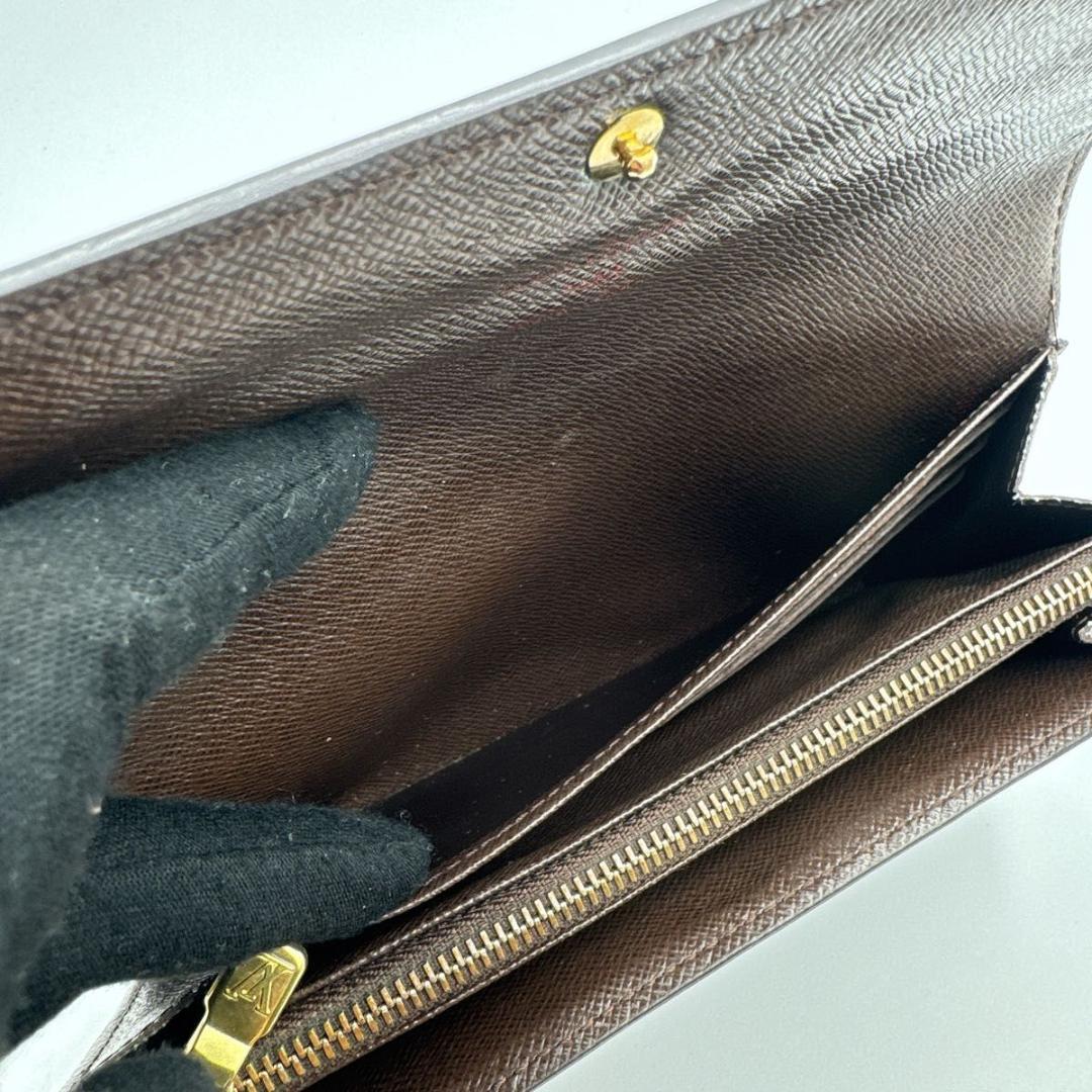 ルイヴィトン ポルトフォイユ サラ ダミエ エベヌ 長財布 N61734