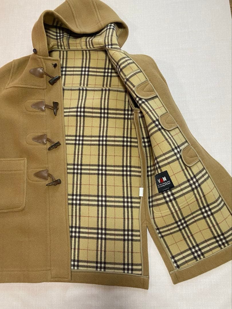 norio様専用極美品メンズヴァンヂャケットベージュ ウール ダッフルコート