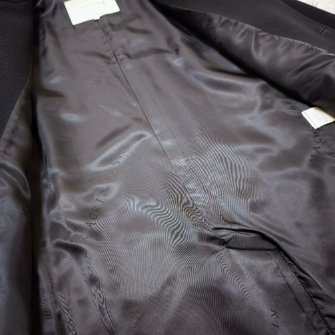 極美品 マッキントッシュ 現行モデル 白タグ チェスターコート 黒 34
