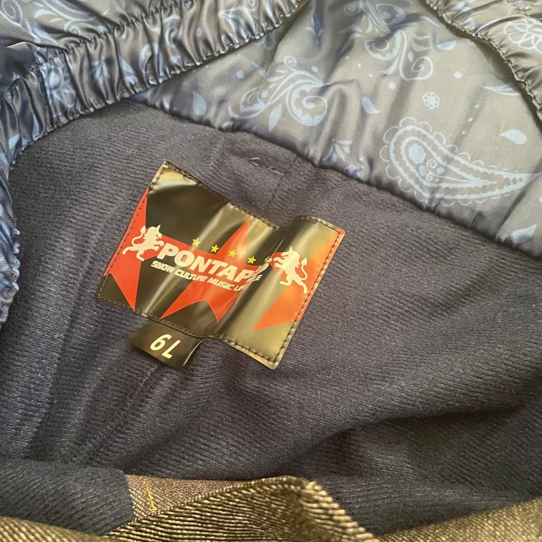 希少 大きいサイズ ポンタペス スキー スノボウェア 上下 メンズ6L