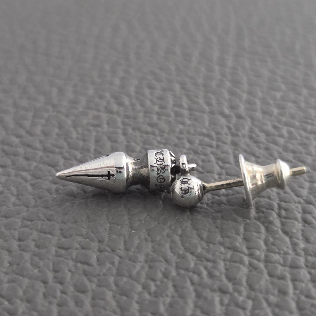 CHROME HEARTS クロムハーツ スパイク ドロップ ピアス 片耳