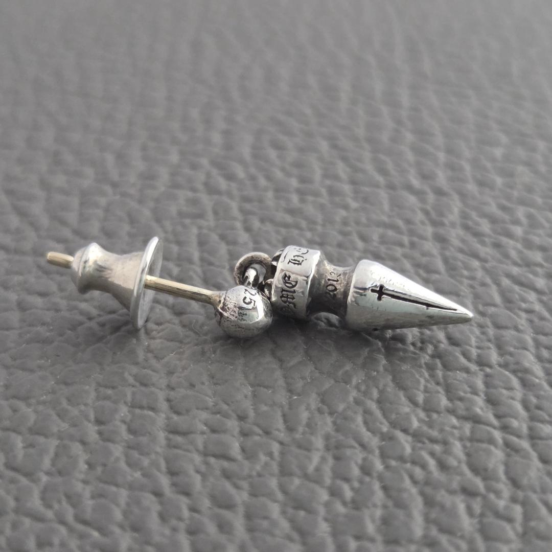 CHROME HEARTS クロムハーツ スパイク ドロップ ピアス 片耳