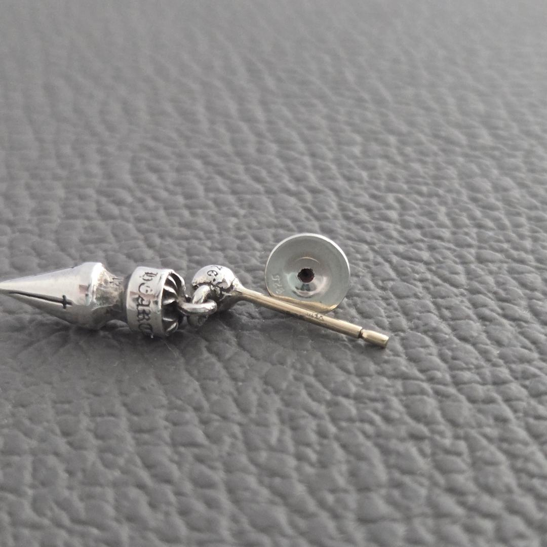 CHROME HEARTS クロムハーツ スパイク ドロップ ピアス 片耳