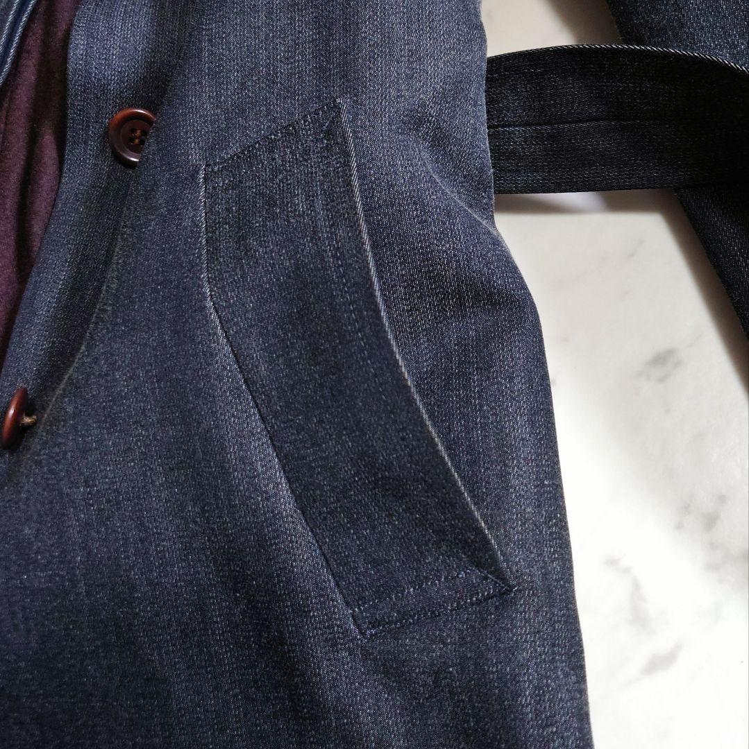 美品♪ バッカ BACCA デニム ウールライナー取外し 2way ロングコート