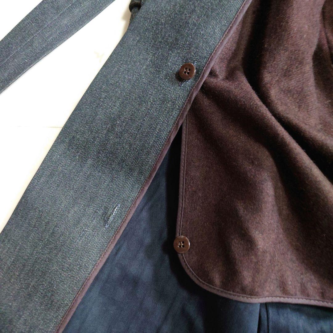 美品♪ バッカ BACCA デニム ウールライナー取外し 2way ロングコート