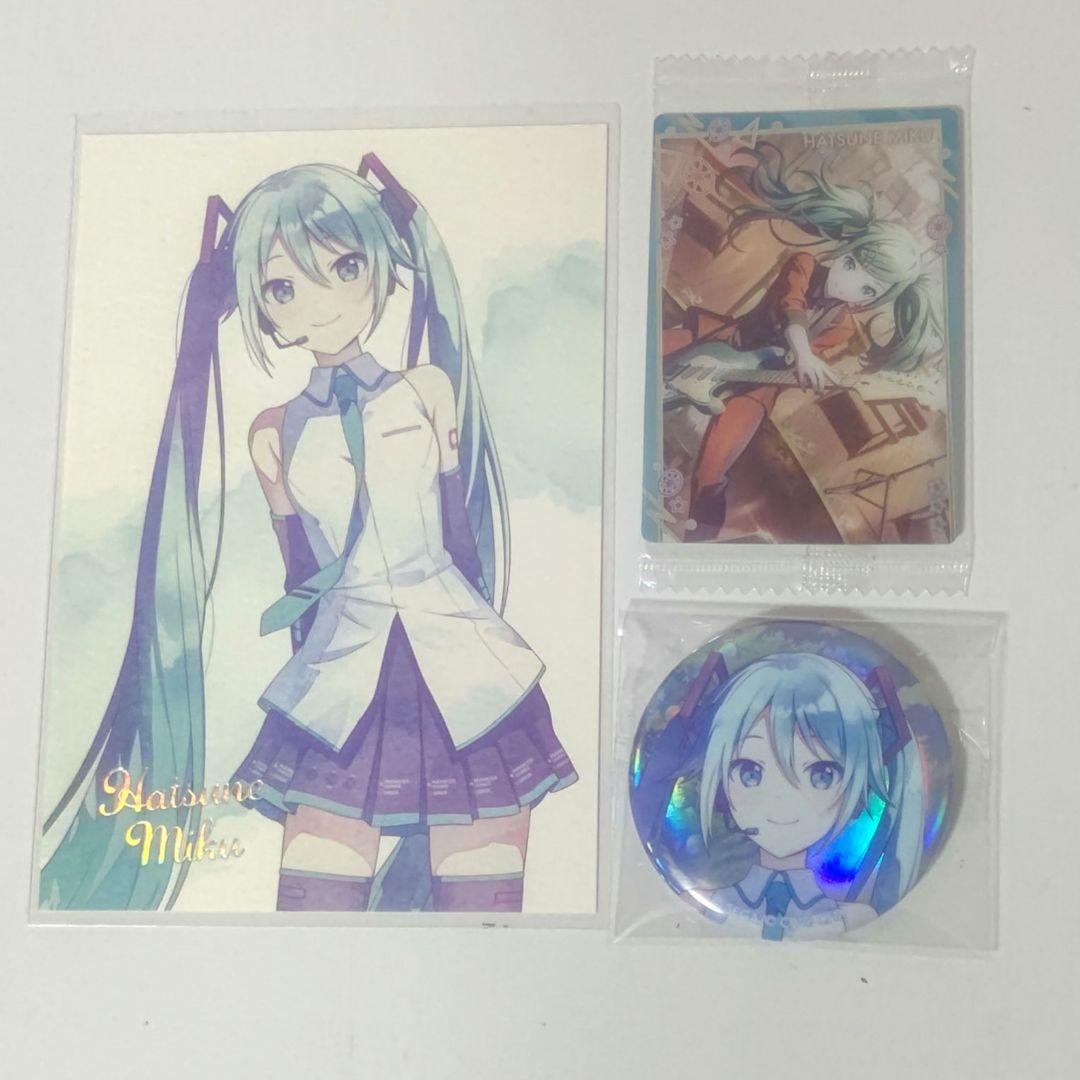 プロセカ 5周年キービジュアル オーロラ缶バッチ ポストカード 初音