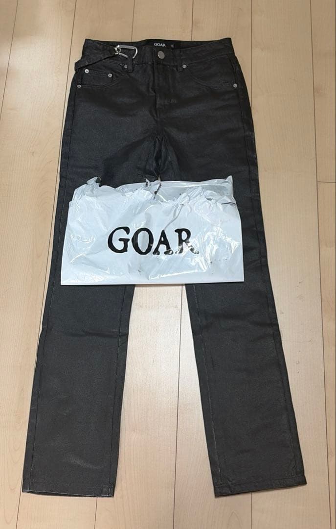 goar.archive strapped straight oil pants - メルカリ