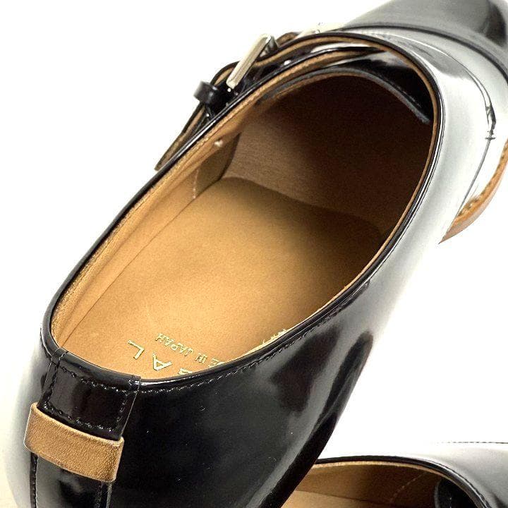 新品 リーガル F44F ダブルモンク レザー レディース シューズ 24cm