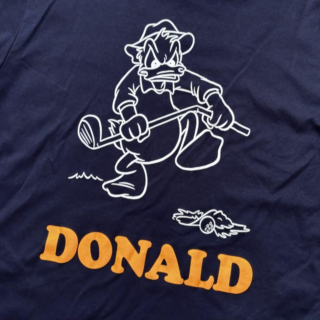 BEAMS GOLF ビームスゴルフ Disneyドナルド モックネックTシャツ