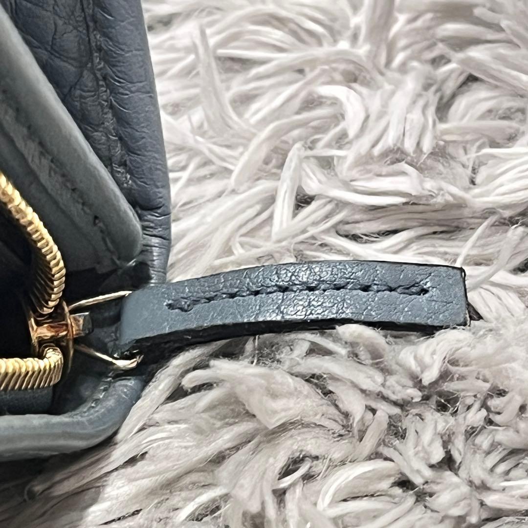 良品✨GUCCI フローラ　長財布　限定品　水色　L字ファスナー　レディース