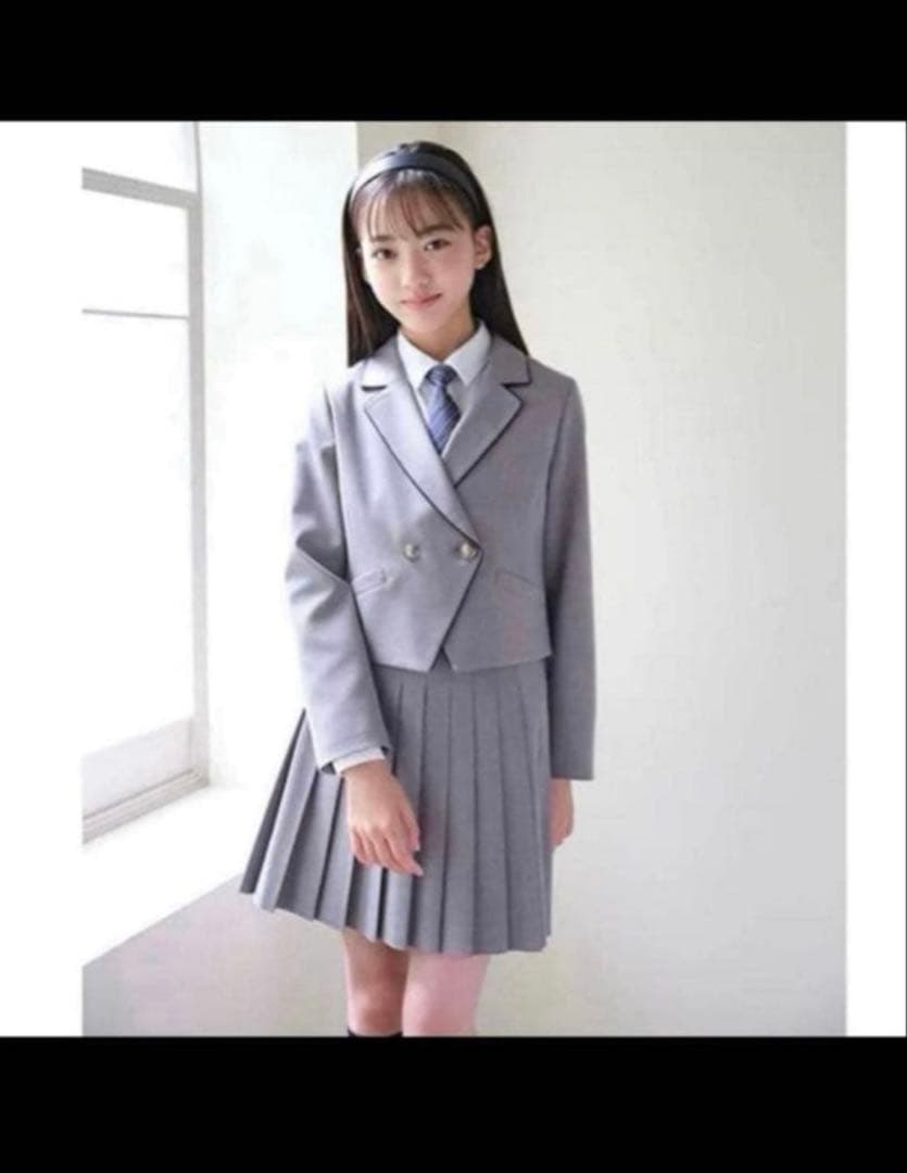 美品メゾピアノジュニアグレーセットアップ160 - メルカリ