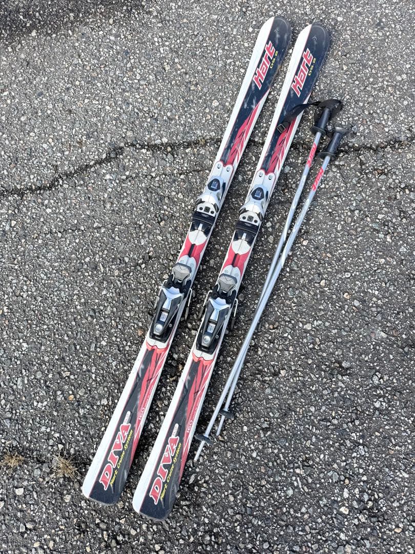HART DIVA 5.2 160cm スキー板 セット - メルカリ
