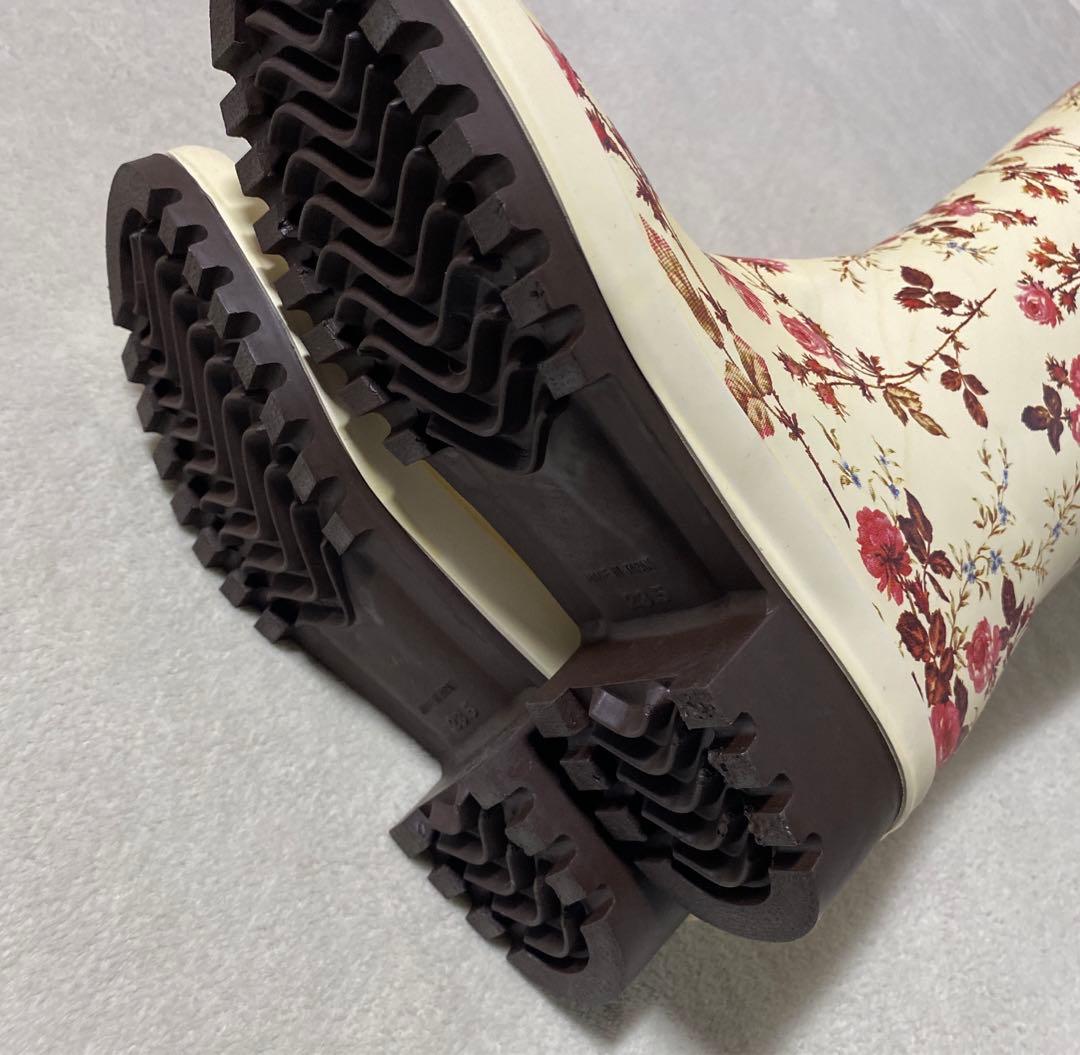 PINK HOUSE レインブーツ シューズ 長靴 花柄 ロング 23.5cm