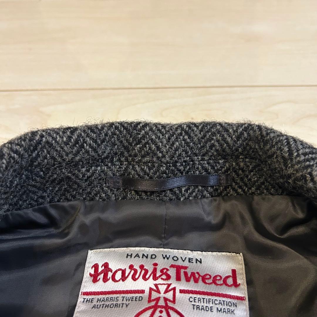 アーバンリサーチロッソ ハリスツイード チェスターコート ヘリンボー
