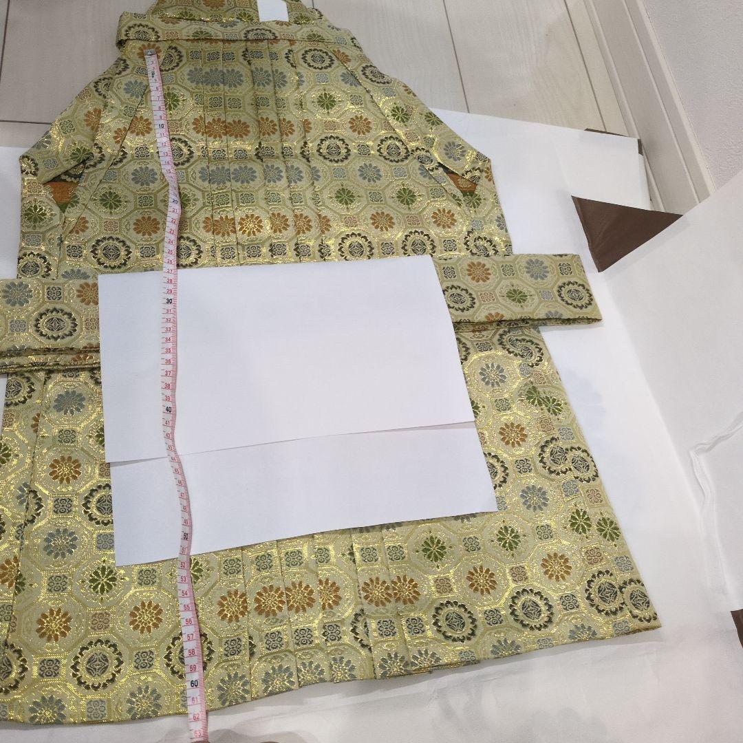 5歳用　着物セット　袴　肩上げ済み 和柄 草履付き　七五三