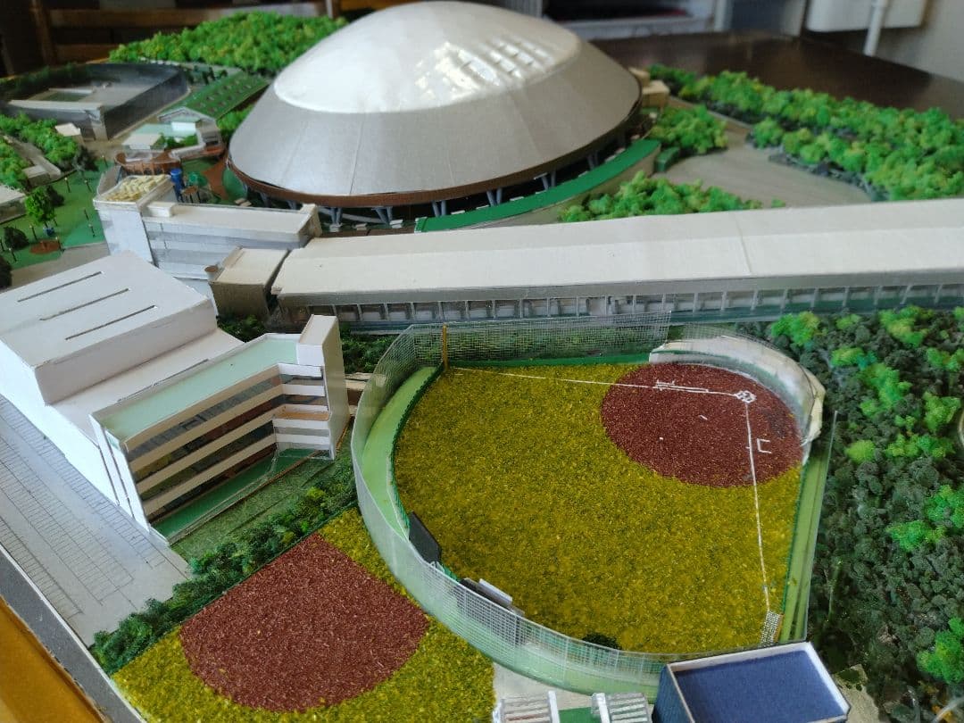 ジオラマ西武球場1/1000展示ケース付