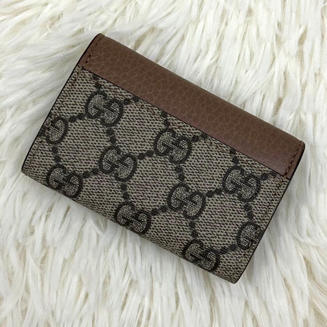 【美品】GUCCI GG柄 GGマーモント コーティング6連 キーケース