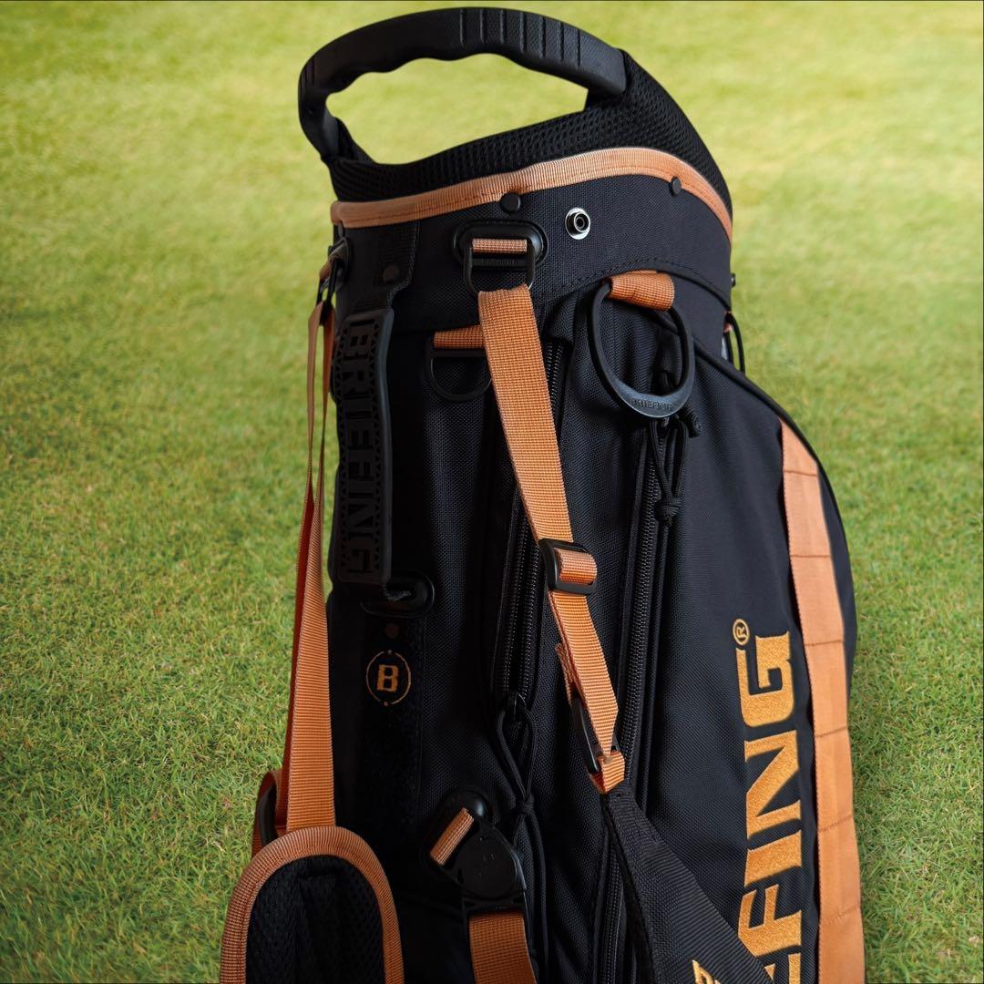 限定モデル　ブリーフィング キャディバッグ 9.5型 CR-4 黒　オレンジ