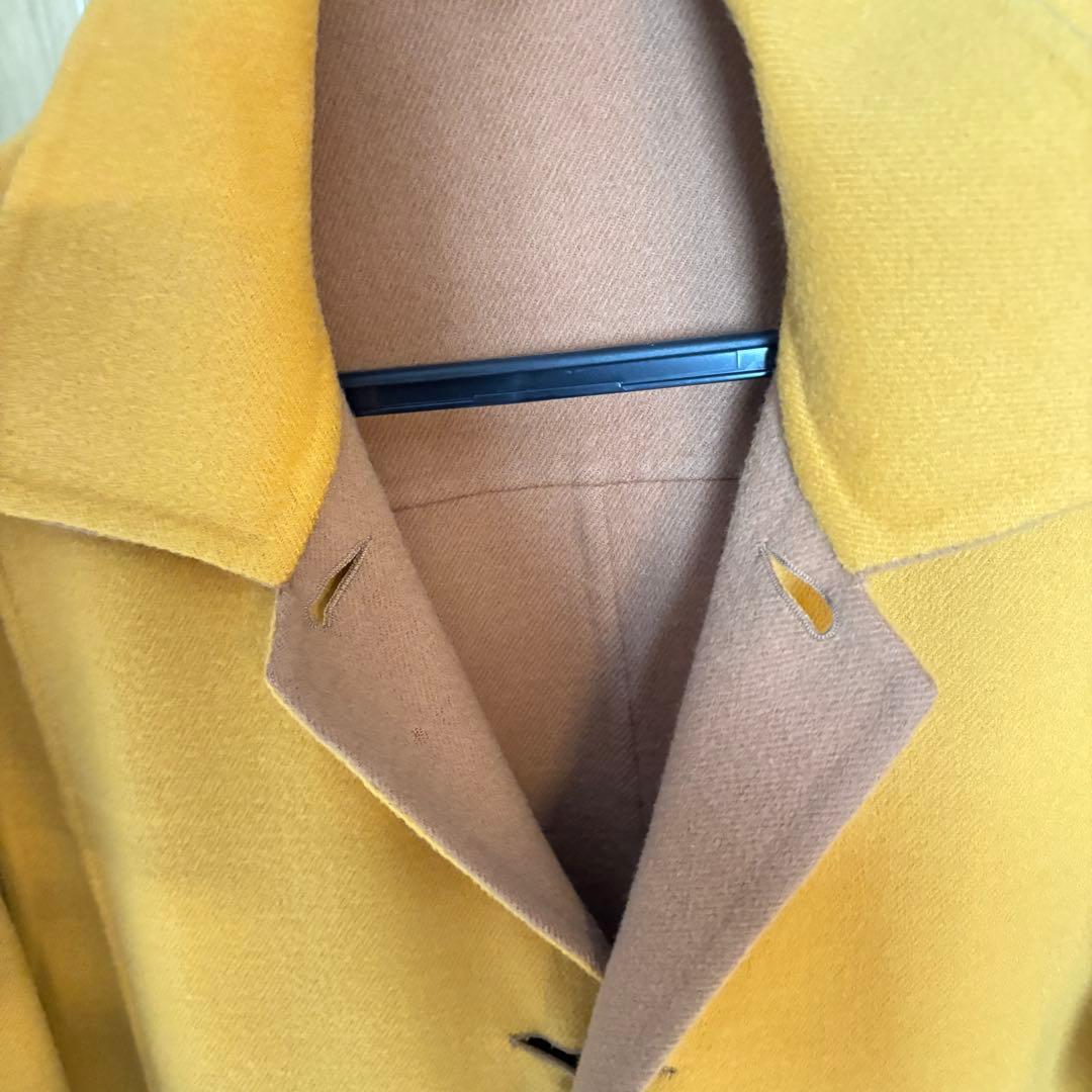 フェラガモ ウール ロングコート リバーシブル ガンチーニ ステンカラー